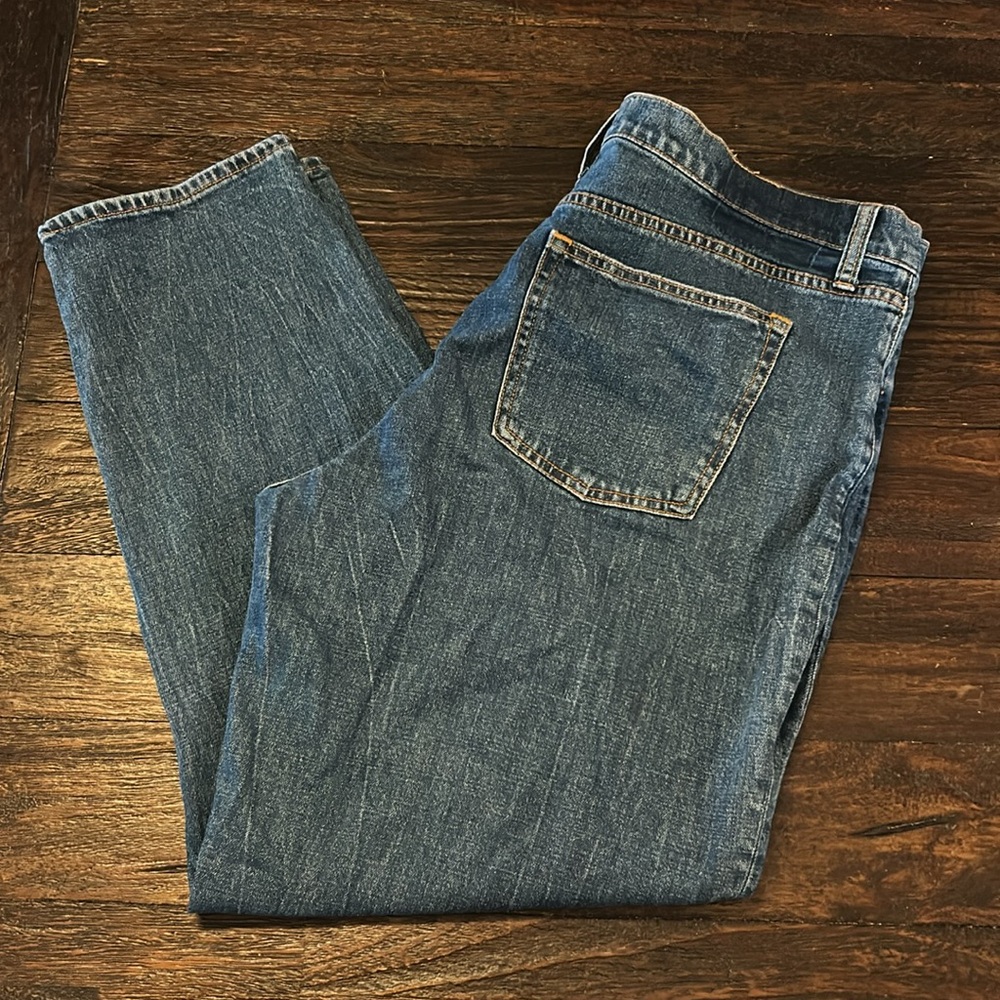 Abercrombie & Fitch The Mom High Rise Dark Denim Jeans - Picture 7 of 7